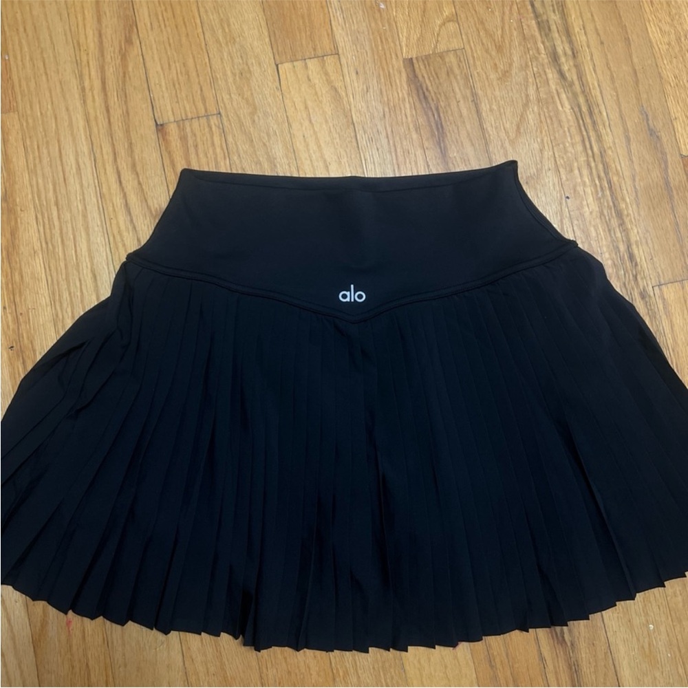 ALO Yoga Black Skater Skirt